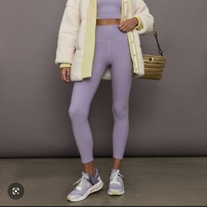 Lavender High-Waisted Leggings Champion M